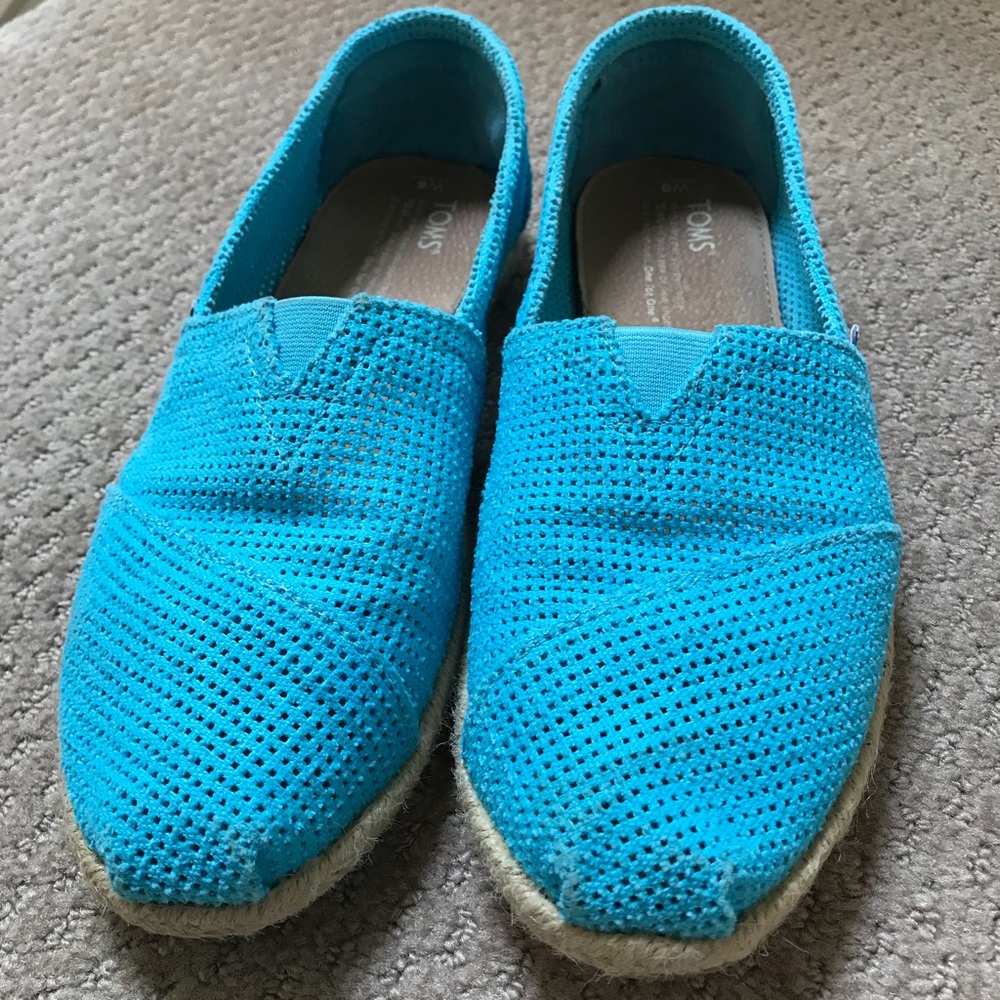 Blue Espadrille Toms